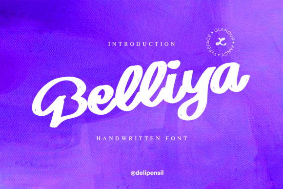 Belliya: A Handwritten Font for Creative Projects