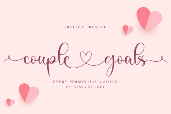 Couple Goals Font: Elegant Script for Marketing