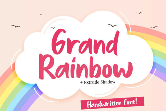 Grand Rainbow Font for Creative Projects