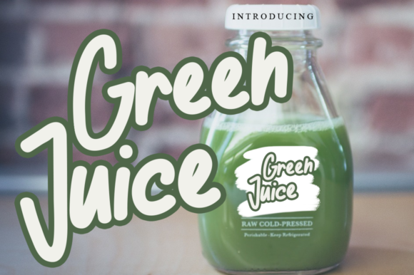 Green Juice Font for Web Design