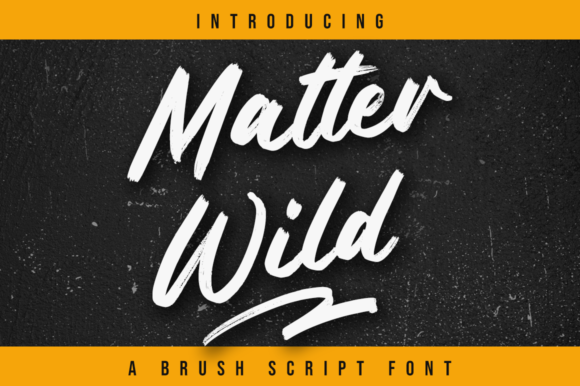 Matter Wild Font for Creative Design