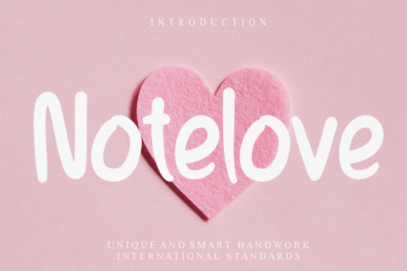 Notelove: A Cute Handwritten Font