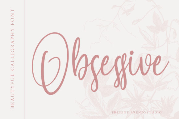 Obsessive Font: Elegant Script for Editorial Design