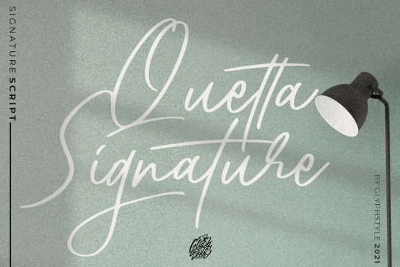 Quetta Signature Font for Creative Projects
