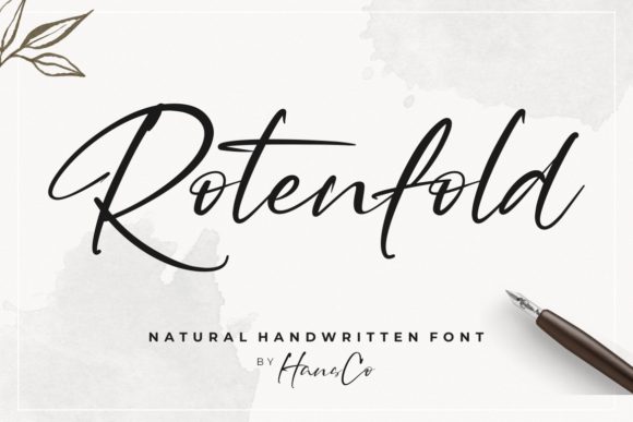 Rotenfold: A Stylish Handwritten Font