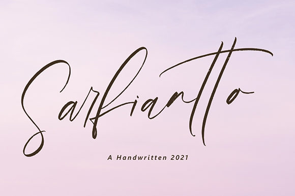 Sarfiantto: A Luxurious Script Font
