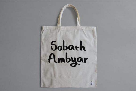 Sobath Ambyar Font: Whimsical Script for Editorial Design
