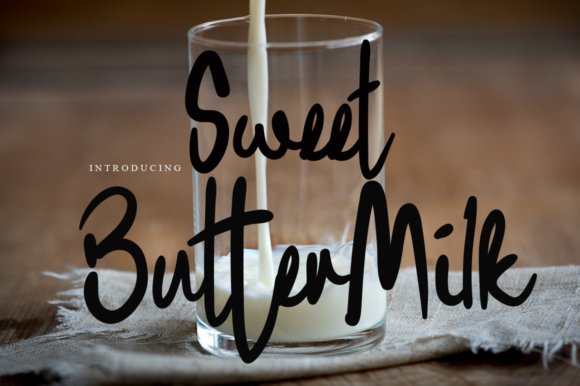 Sweet Buttermilk Font for Business